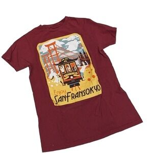Mens‎ Disney's Big Hero 6 On Black Matter Label Welcome To San Fransokyo SZ m